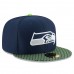 Men's Seattle Seahawks New Era Navy 2017 Sideline Official 59FIFTY Fitted Hat 2744867
